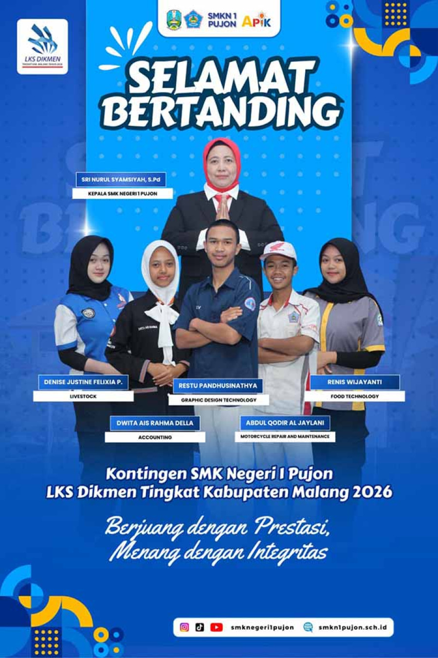 Siap Ukir Prestasi, Kepala SMKN 1 Pujon Lepas Kontingen LKS Tingkat Kabupaten Malang 2026
