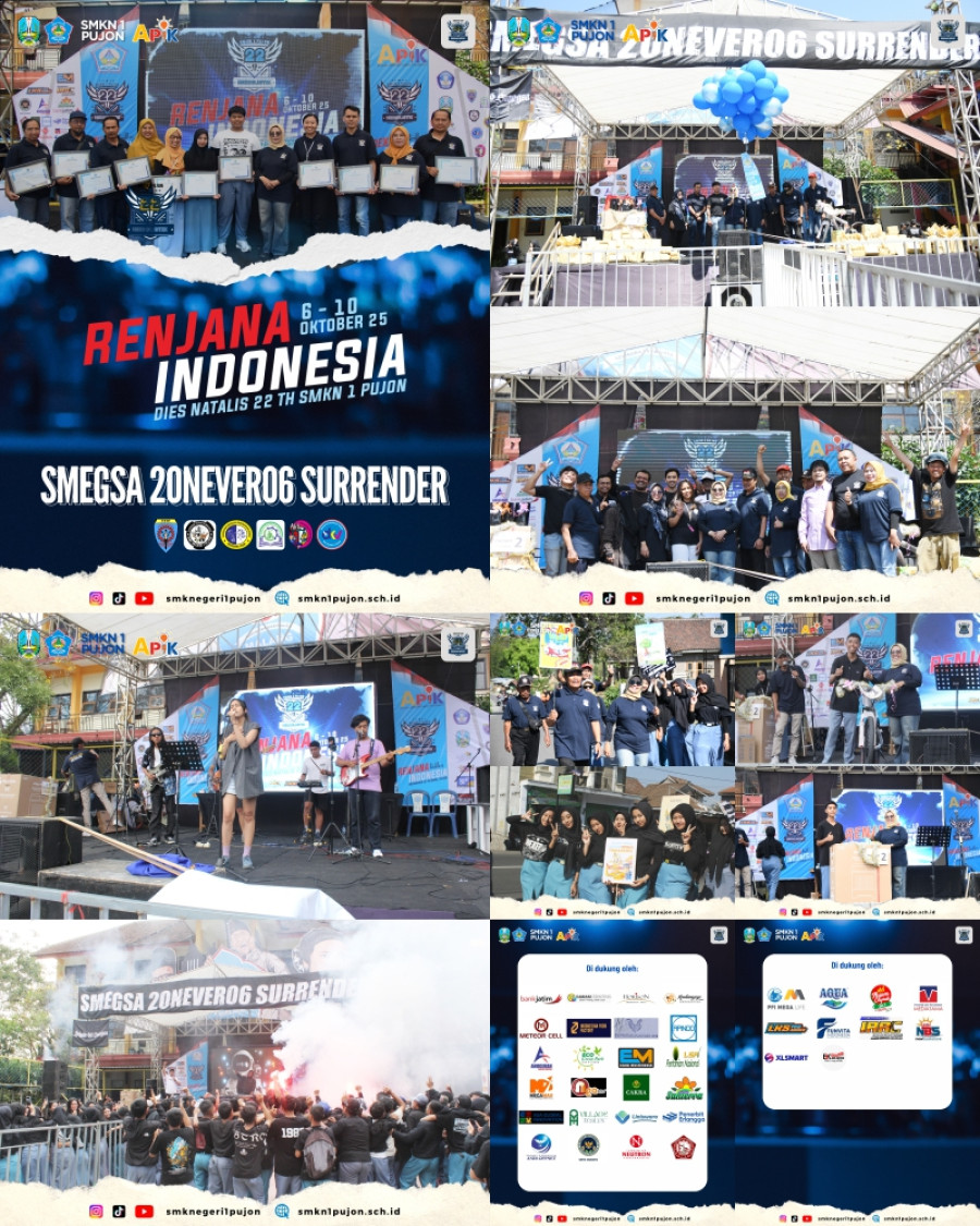SMKN 1 PUJON Rayakan Dies Natalis ke-22 dengan Semangat